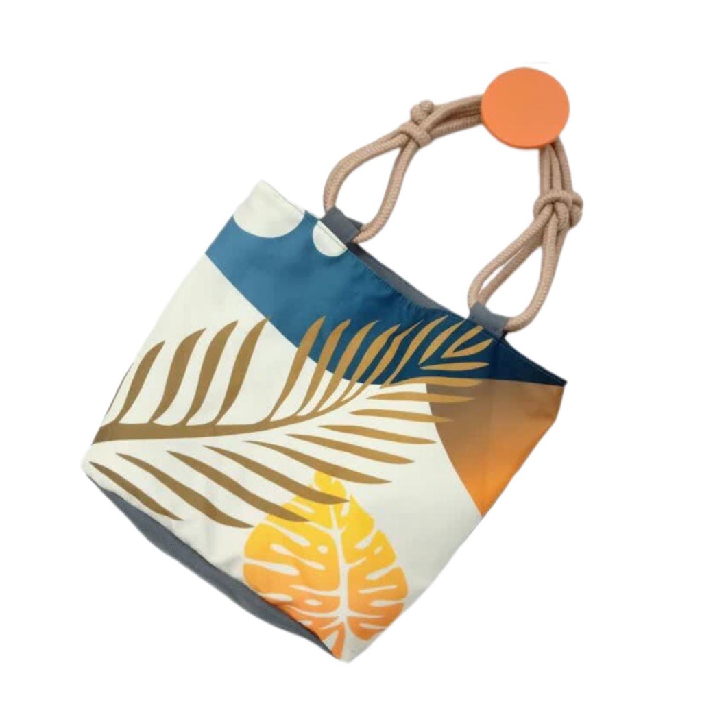 tas wanita Tote bag Kanvas Resleting Premium - Tote Bag Selempang wanita Tali Sumbu PrintingTerkini