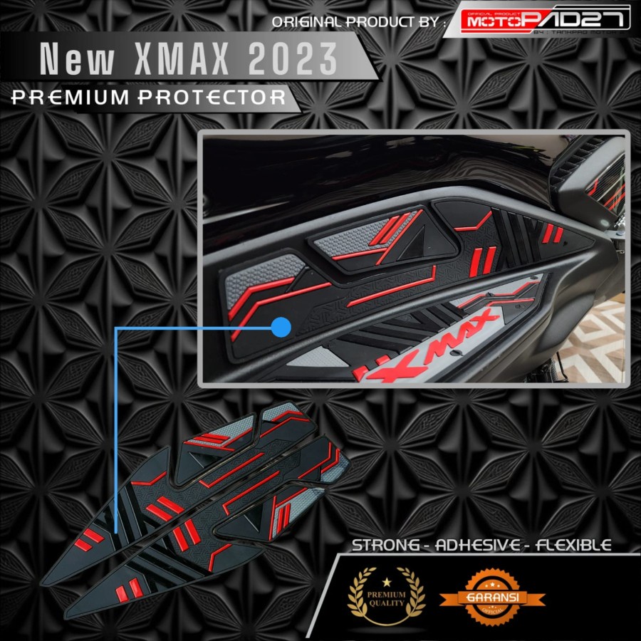 Motopad27 Stiker sidepad protector New Xmax 2023 bahan Karet tebal 4mm