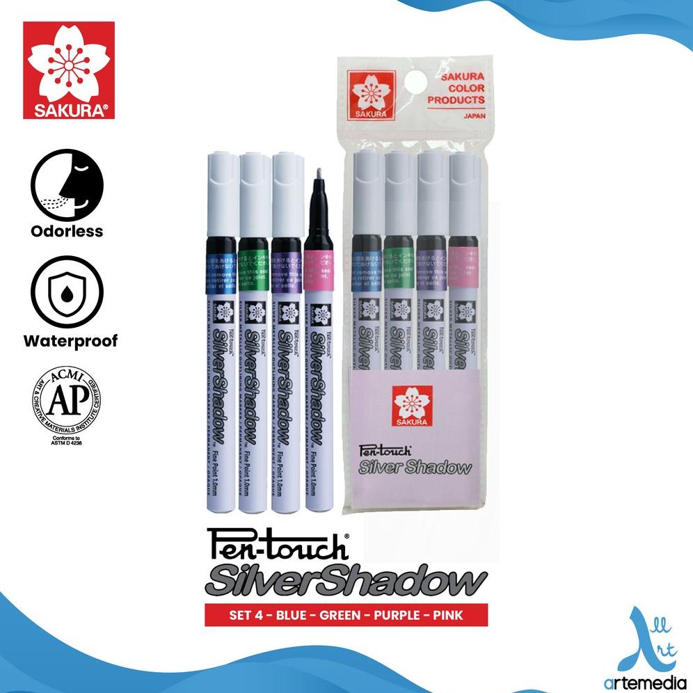 

Spidol Permanen Sakura Pen Touch Silver Shadow Paint Marker Pigment