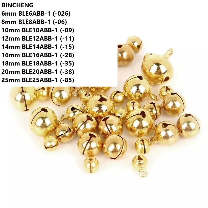 Bell lonceng kelintingan Warna Warni &amp; Silver Emas Uk 16-25mm Harga/200-500pc