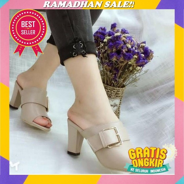Sepatu Hak Tinggi Wanita Import Zara Transparan Heels 7Cm Zs843 Heels Wanita Kondangan Sendal Wanita