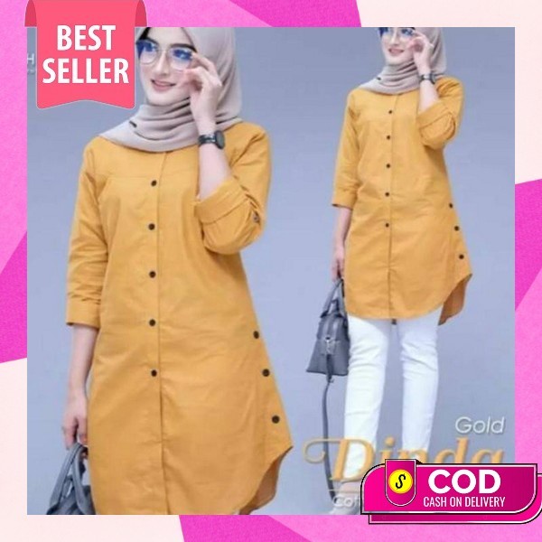 [ Ld118Cm ] Atasan Tunik Import / Kaos Tunik Jumbo / Pakaian Muslim Tunik 6014 Tunik Wanita Terbaru 