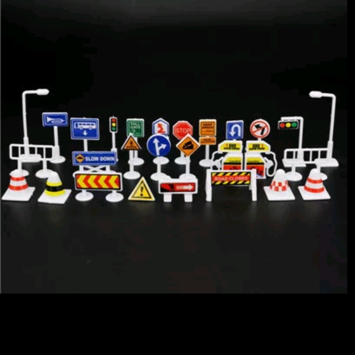 Mainan rambu lalu lintas traffic signs sign toy