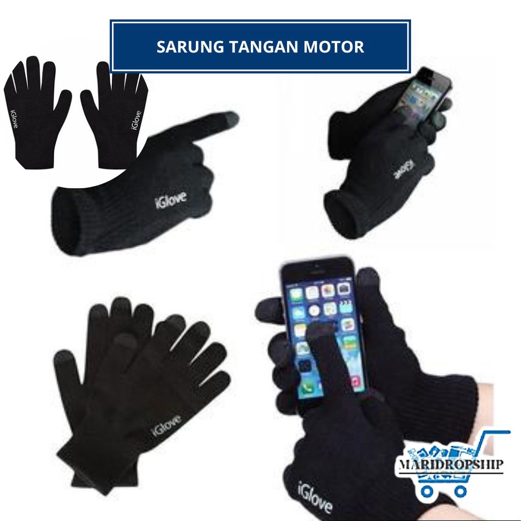 SARUNG TANGAN MOTOR GOJEK TOUCHSCREEN HP ANTI TERIK MATAHARI