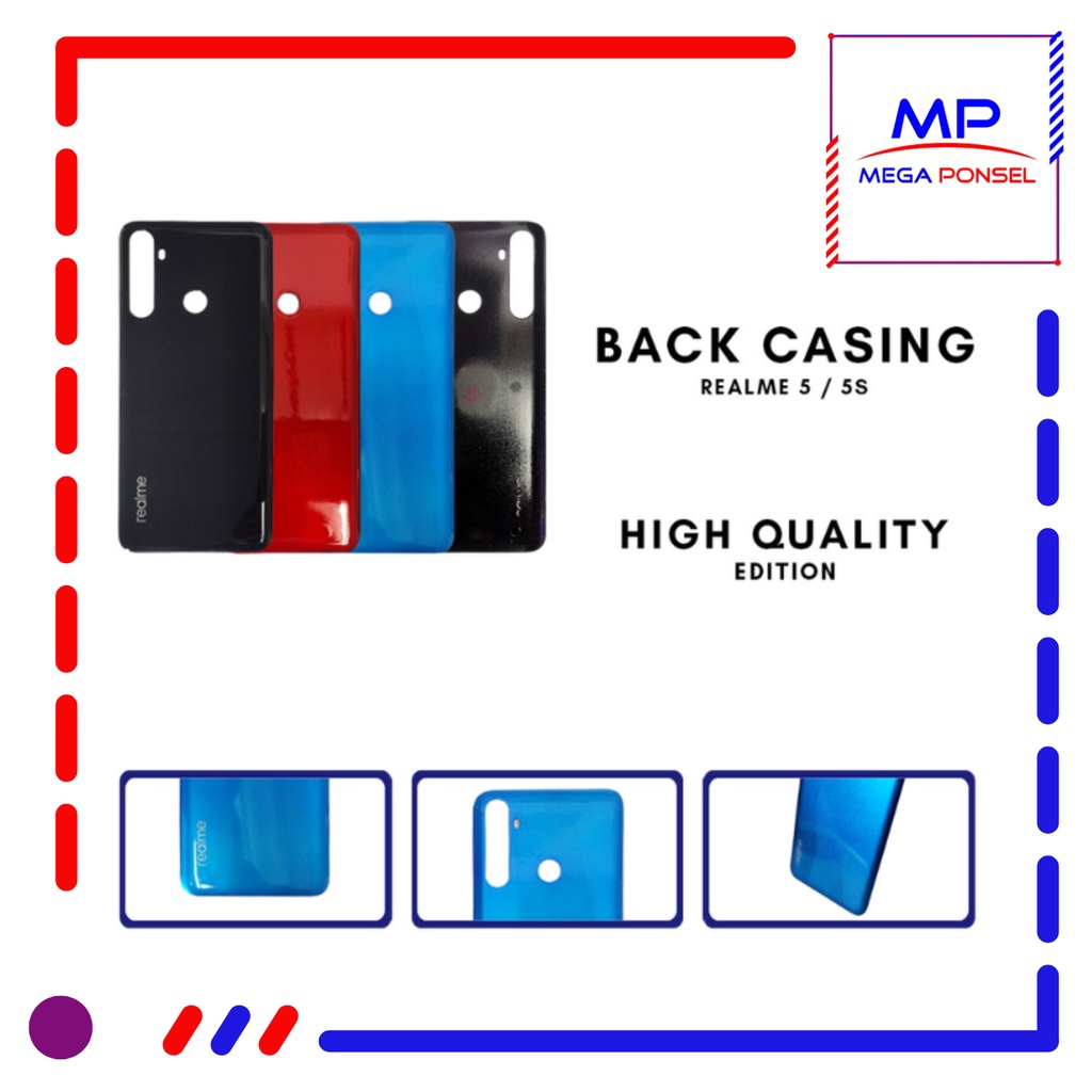 Backdoor - Back Casing Tutup Belakang Realme 5 / Realme 5S