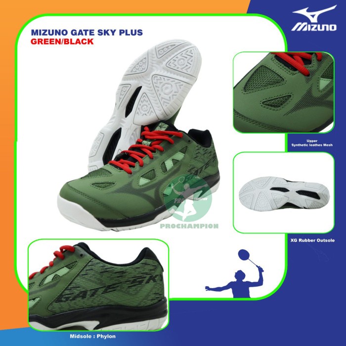{MentariStore} MIZUNO GATE SKY PLUS SEPATU BADMINTON ORIGINAL - 40 Diskon