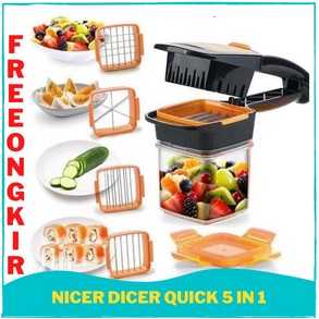 Alat Pemotong Buah Dan Sayuran Serbaguna Peralatan Dapur Nicer Dicer Quick 5in1