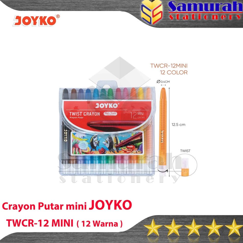 

Murah Banget Crayon Joyko TWCR-12 Mini ( 12 Colours ) / Krayon Putar Mewarnai isi 12 Warna Pendek / Twist Oil Pastel TWCR 12s 85