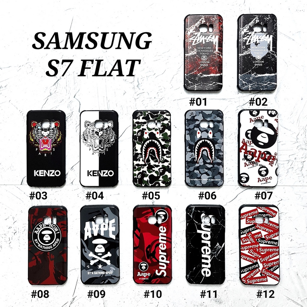 SAMSUNG GALAXY J3 PRO J330 NOTE 8 S7 S7 FLAT S7 EDGE S8 S8 PLUS - COCO PRINT soft case anti crack motif aape