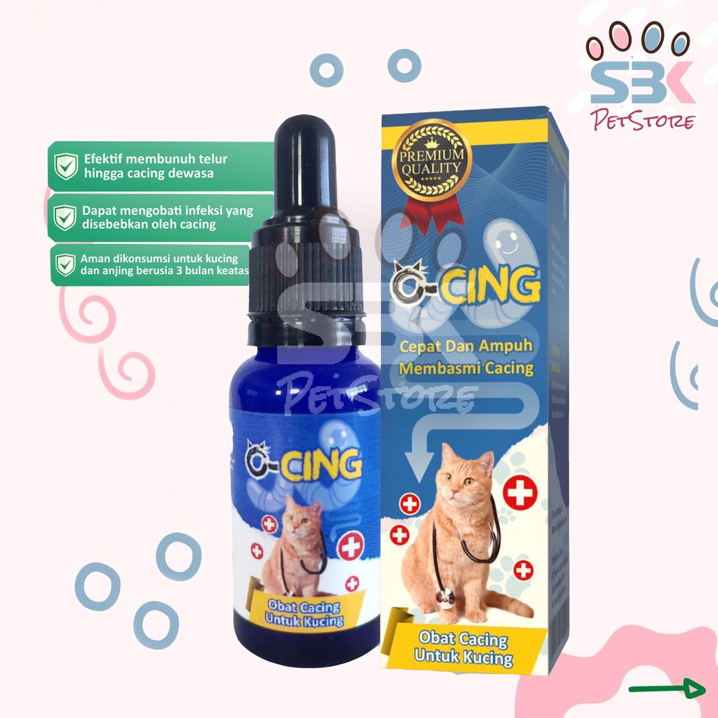 O-Cing 20ml Obat Cacing Untuk Kucing