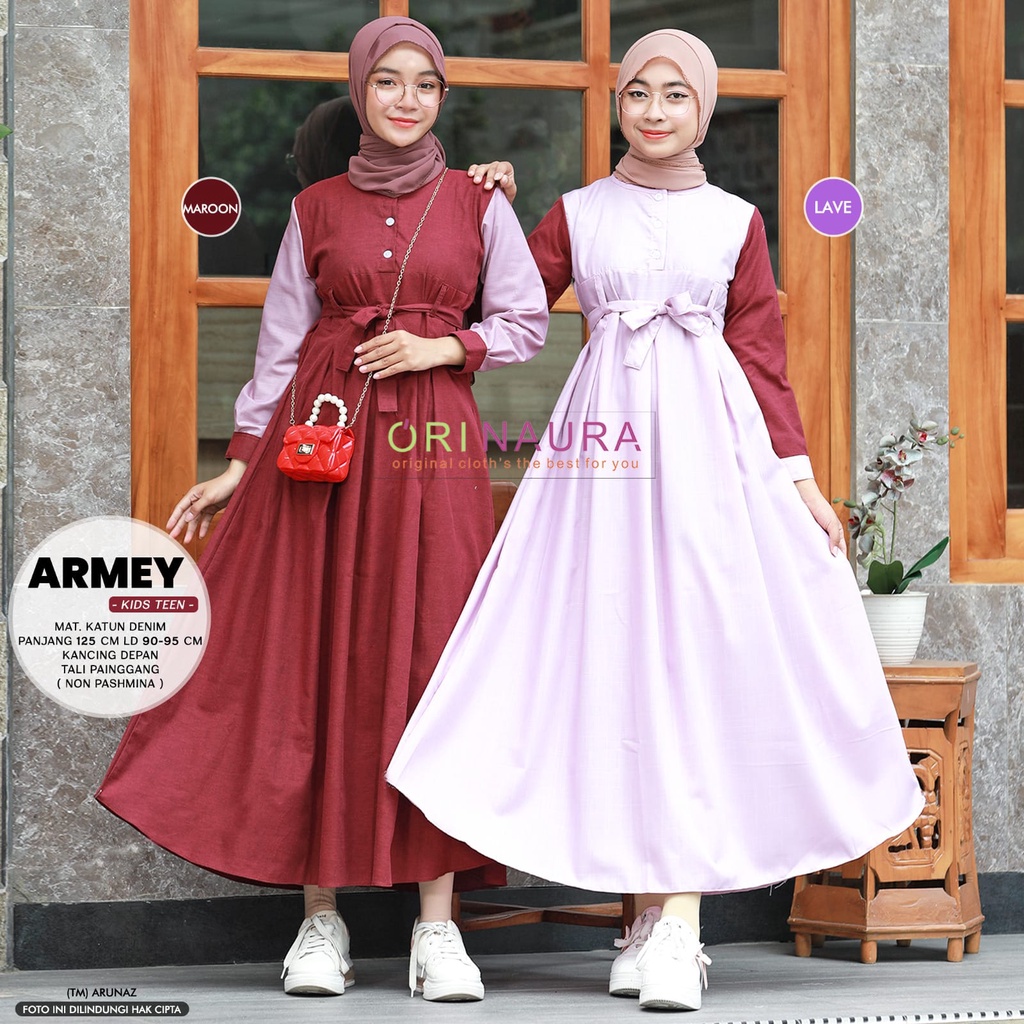 New Armey Kids Gamis Anak Muslim Remaja Original Produk By Orinaura