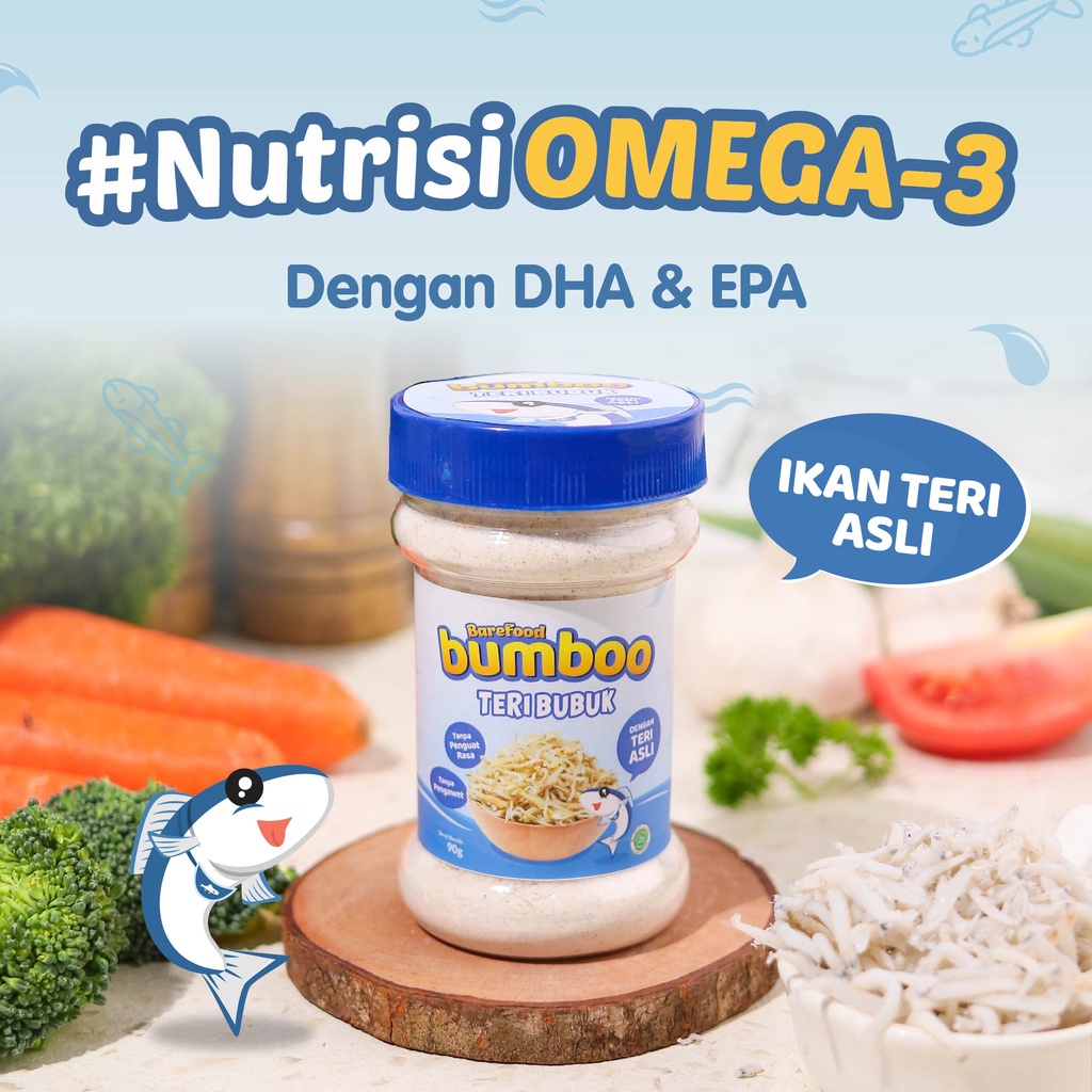 Barefood Bumboo Teri Bubuk Asli MPASI Anak Non MSG 90g