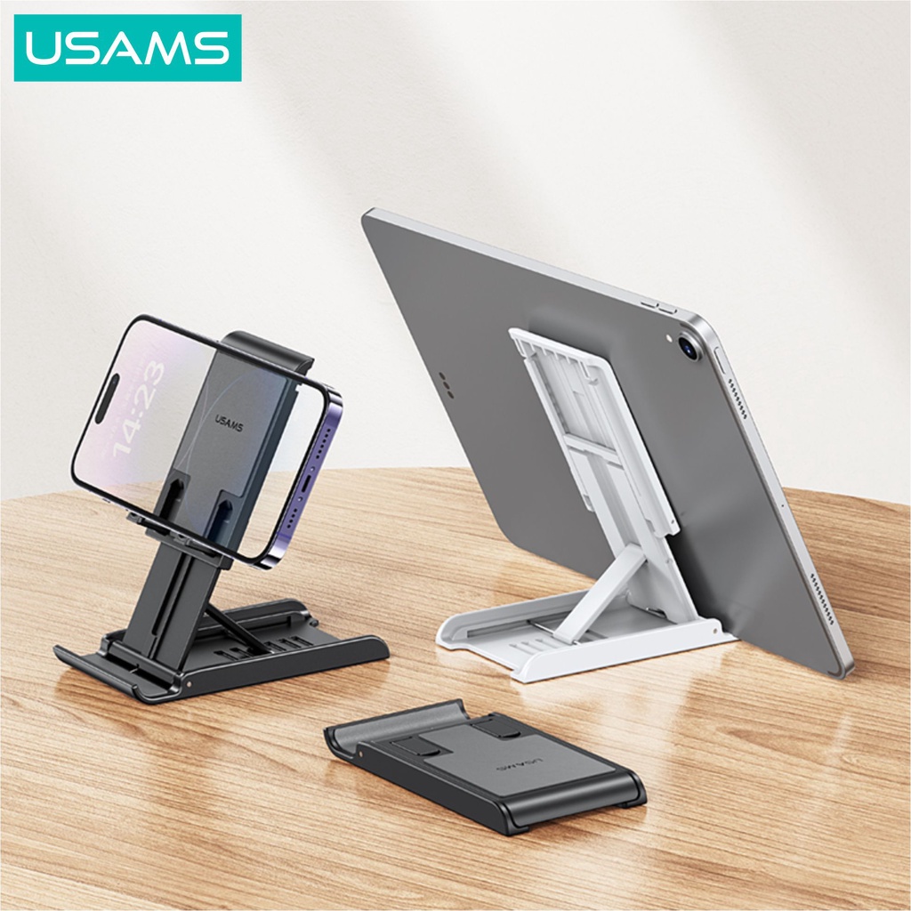 USAMS ZJ073 Holder Folding Desktop Stand for Phone/Tablets