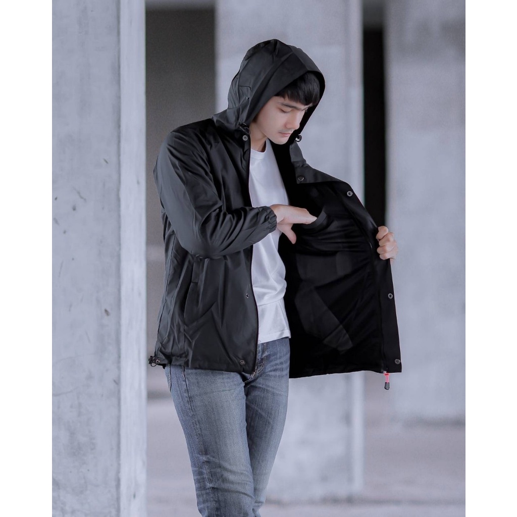 Hitam Jaket The Bojiel Jaket Parasut Jaket Outdoor Helty Mpy