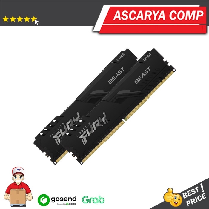 Ram Kingston HyperX Fury Beast 16GB (2X8)3200Mhz - Kingston 16 3200Mhz