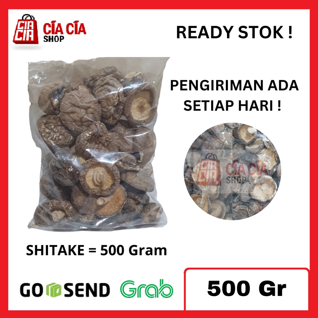 Jamur Shitake Kering 200g 500g 1kg PREMIUM Dried Shitake Mushroom Tongku Xiangku Hioko Siangku