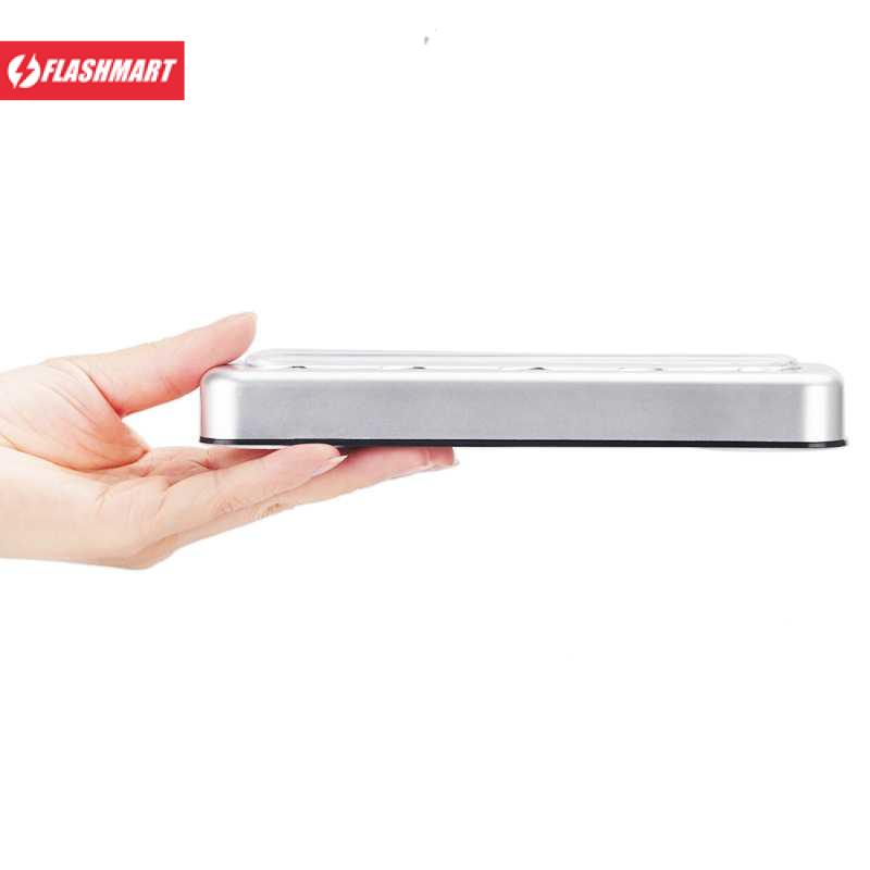 Flashmart Lampu Mini LED Multifungsi Push Touch Wall Light Lamp 5 LED Cool White - LE5