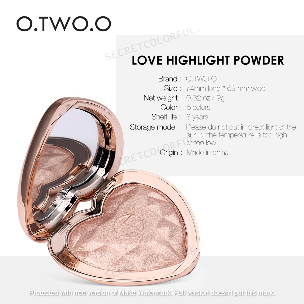 O.TWO.O Eternal Heart Love Highlight Powder