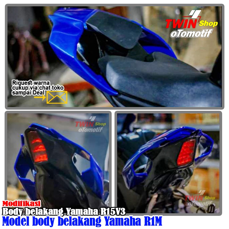 Body belakang r15v3 model body R1M, body belakang model R1M pnp R15v3