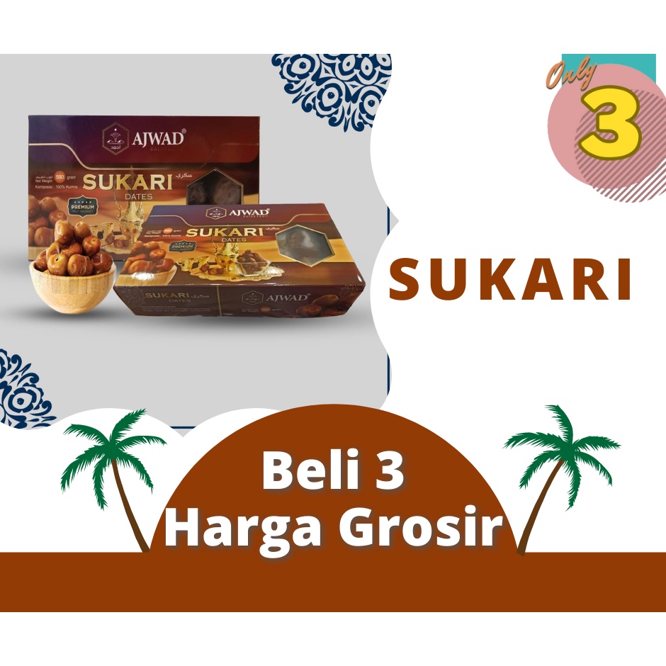 

Kurma Sukari - Sukari Ajwad 500 gr