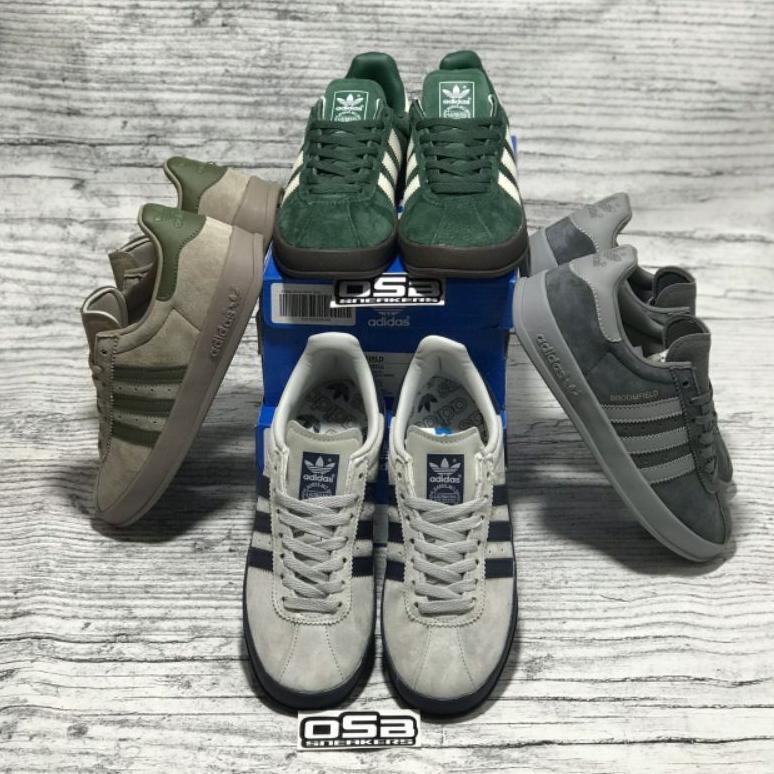 TERLARIS Sneakers Pria Broomfield Grey / Grey Navy / Green Gum / Raw Khaki