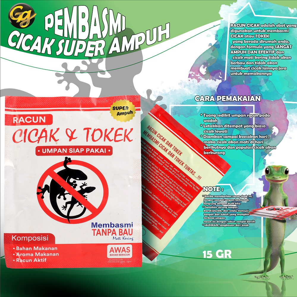 PEMBASMI CICAK-RACUN CICAK-ANTI CICAK-PBAT CICAK 100% ASLI DAN SANGAT AMPUH