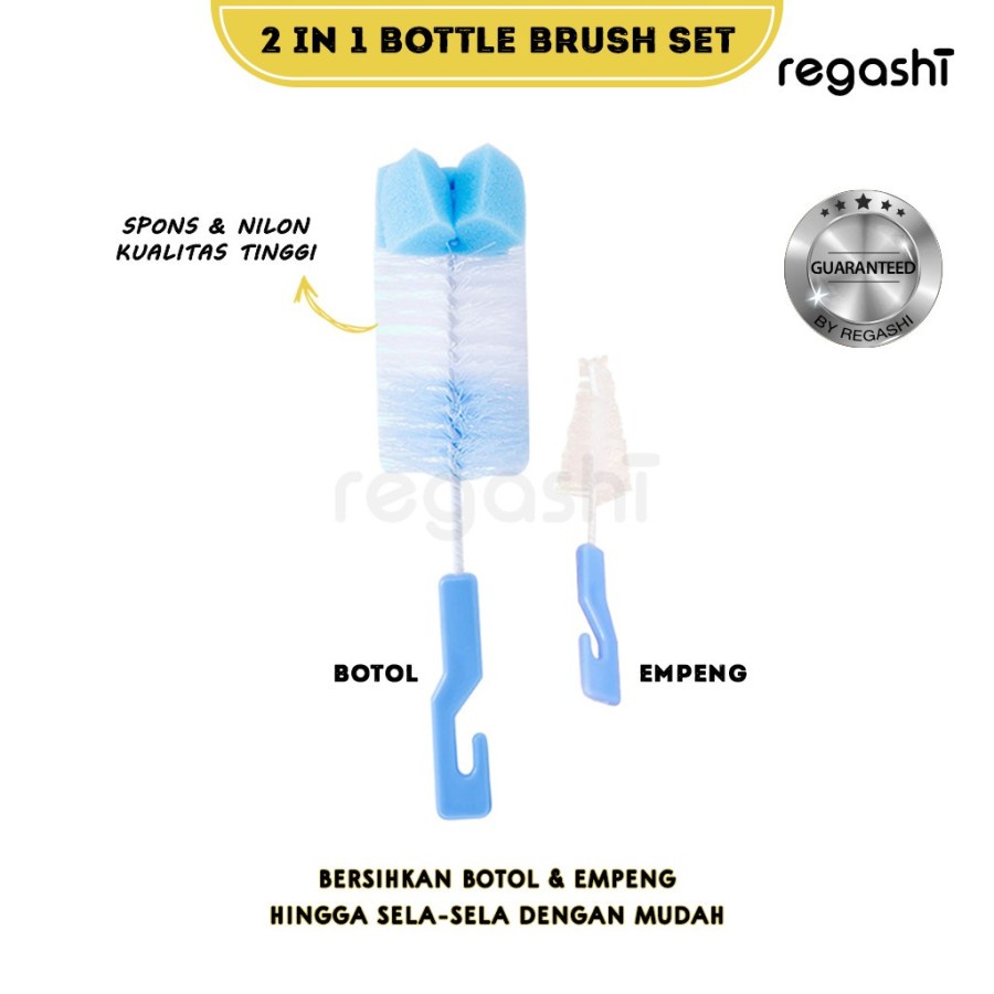 Sikat Pembersih Botol Susu Bayi | Spons Pembersih Botol - 7 in 1