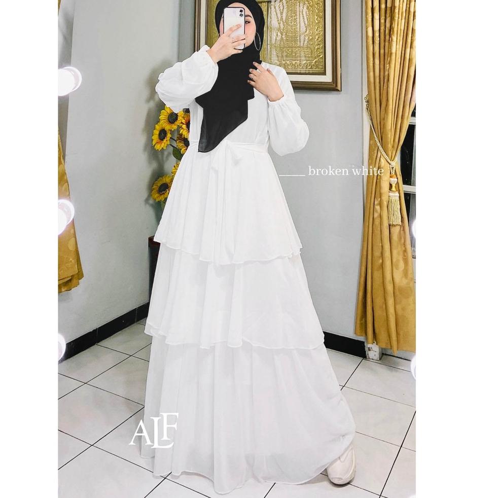 LANGSUNG ORDER Gamis Ceruty Babydoll Susun 3 | Jelita Dress