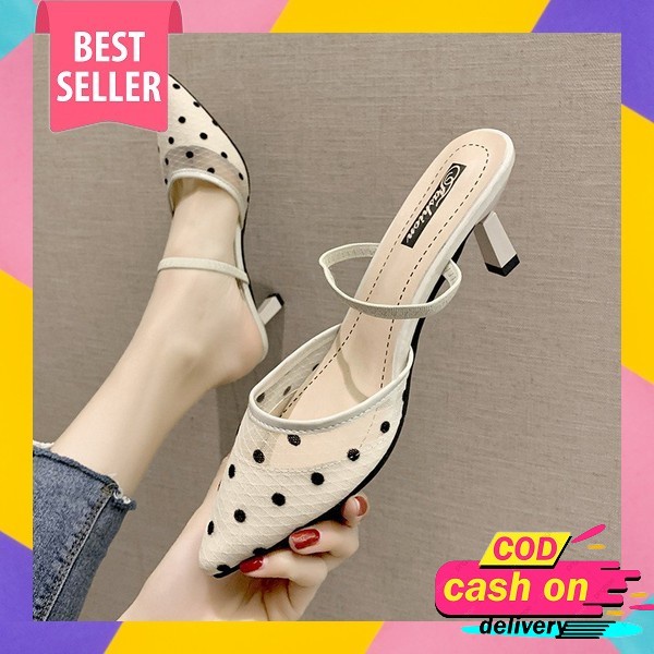 Clarabelle || Zehra Sandal Wanita Hak Tahu 5 Cm Heels Wanita Kondangan Sandal Hak Tinggi Wanita Terb