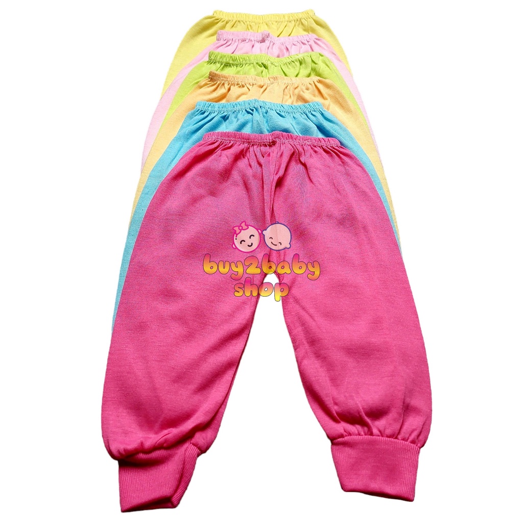 6 PCS Usagi celana panjang bayi lusinan murah warna warni cerah bayi usia 0-12 Bulan