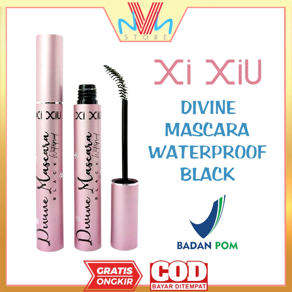XI XIU DIVINE MASCARA WATERPROOF BLACK - MASCARA XI XIU - XIXIU MASKARA MURAH