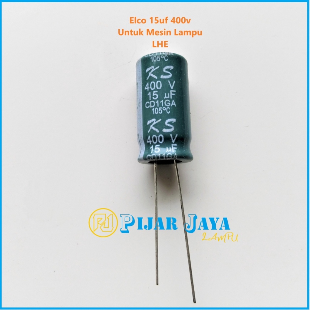 Elko Elco 15uf 15 uf 400v Kapasitor Untuk PCB Lampu LHE 45 watt