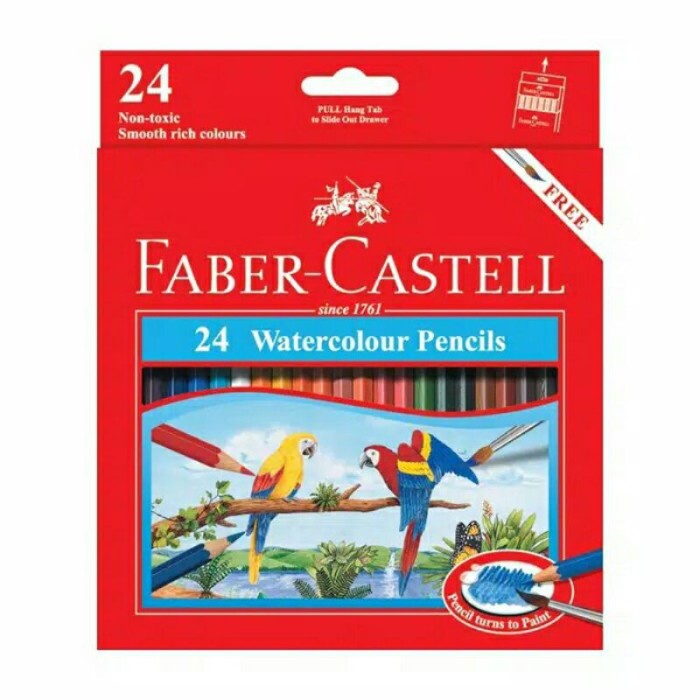 

Terlaris Faber-Castell Watercolours Pencil 24 Warna / Pensil Warna 24