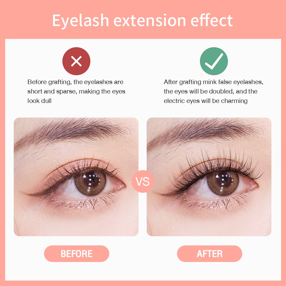 MAGEFY Lem Bulu Mata Palsu Natural Bulu Mata Eyelash 3D Eyelash Extension Riasan Kecantikan 7216