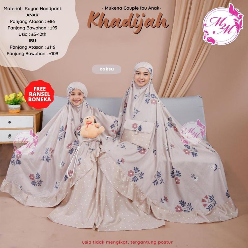 KHADIJAH MUKENA Couple Ibu Anak By M2M