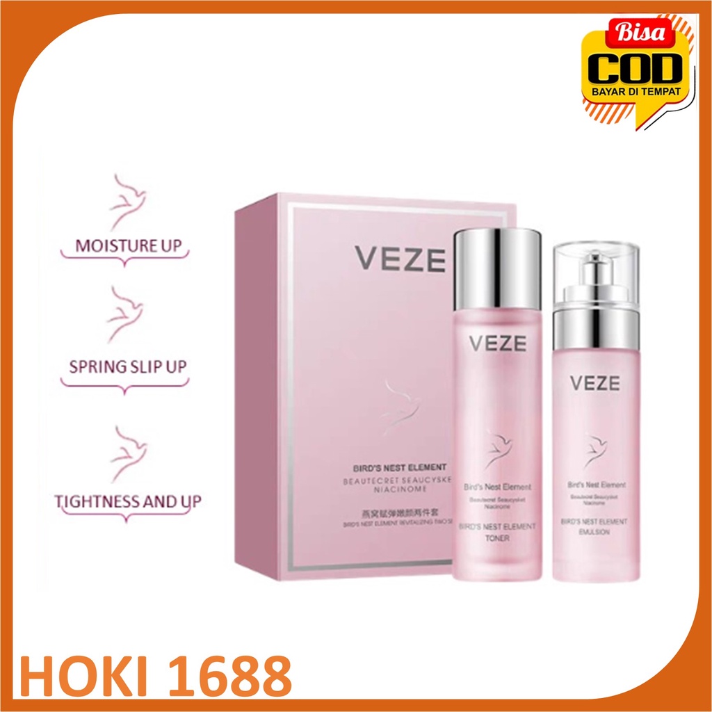 Veze Pelembab Sarang Burung Dengan Wajah Elastis Lembut isi 2pcs 120ml Dan 80ml