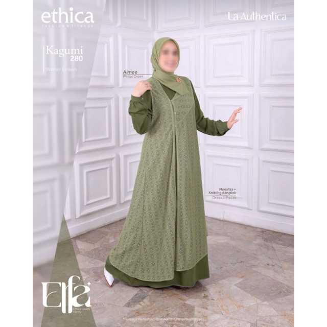 SARIMBIT ETHICA ELFA 279 WINTER GREEN / SARIMBIT ETHICA TERBARU 2023 / SARIMBIT KELUARGA / BAJU COUP