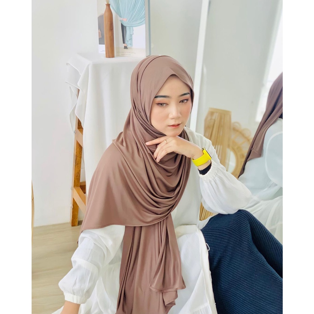 PASMINA JERSEY PREMIUM PASHMINA KAOS JERSEY FLOWY