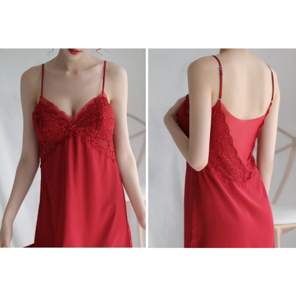 Pajamas Big Size lingerie sexy V neck high quality import Baju Dinas malam hari