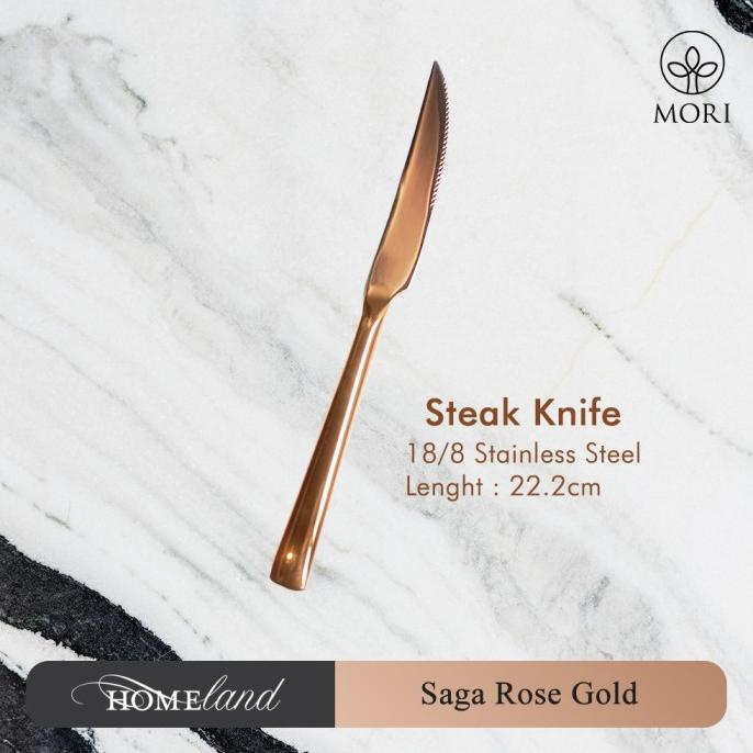 Saga Rose Gold Steak Knife / Pisau Makan