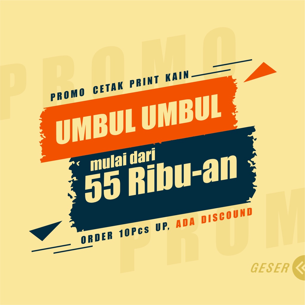 Umbul umbul custom printing