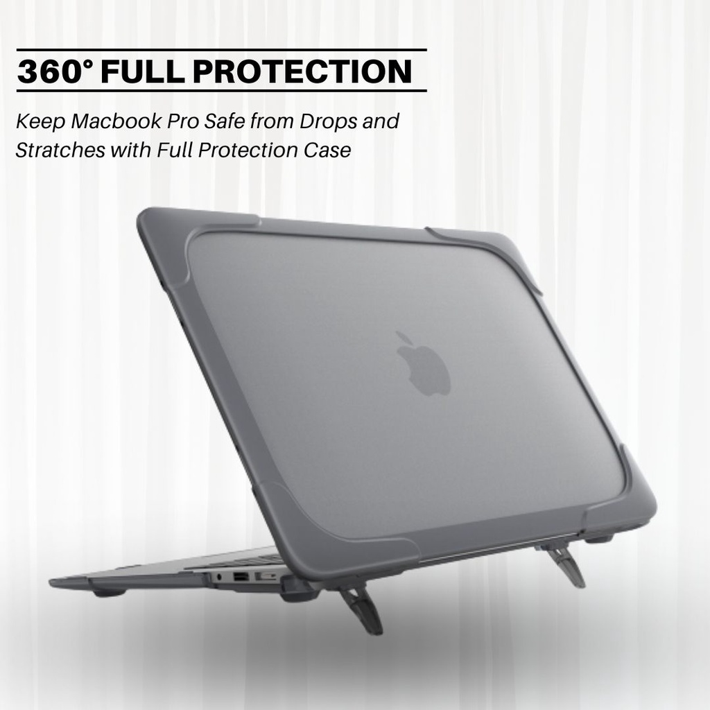 Cover Case Stand Macbook Case for Macbook Pro 16 Inch A2141 - Gray