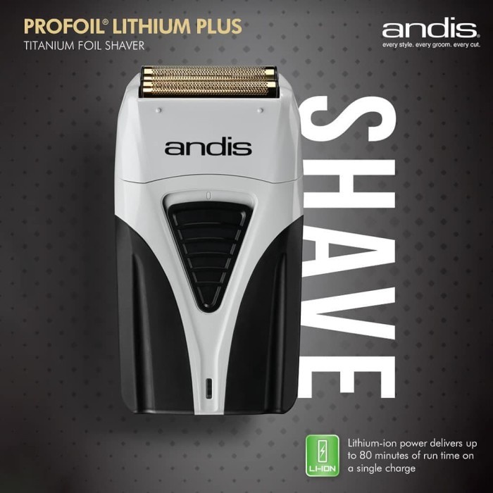 ANDIS SHAVER PROFOIL TITANIUM SHAVER ANDIS BLACK