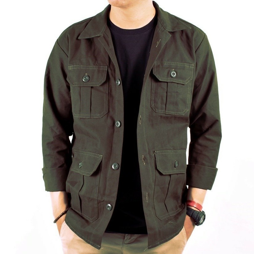 ⭐️ PREMIUM ⭐️ JACKET PRIA ADAMS JAKET - JAKET SEMI PARKA PRIA ADA✅ | IV56 JAKET JEANS SANWASH PRIA J