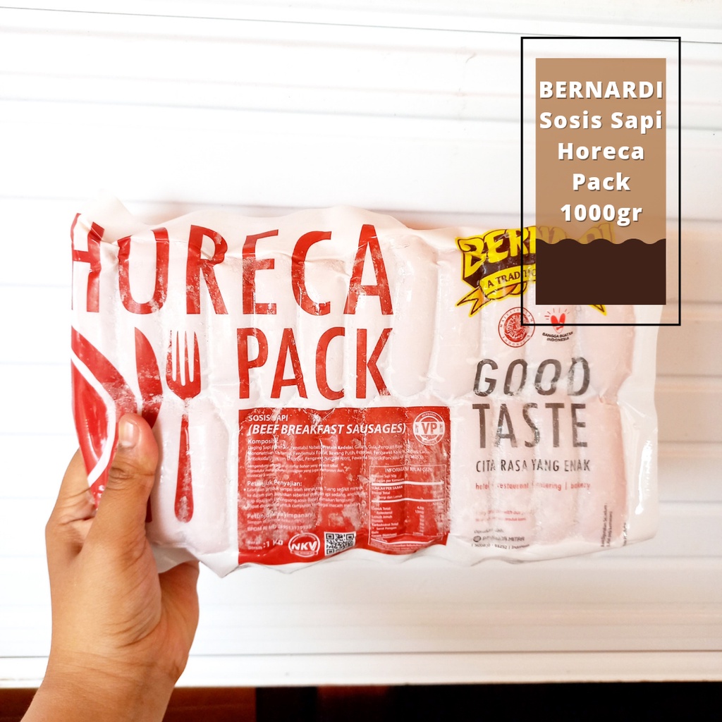 

ADDRIELLA Bernardi Sosis Sapi Horeca Pack 1000gr | Bernardi/Frozenfood/Frozenfood Murah