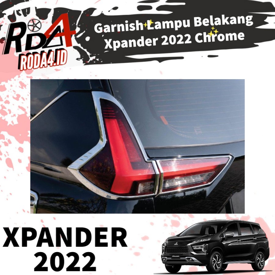 Garnish Belakang Xpander 2022 Cover Lampu Garnis List Tail Lamp Chrome