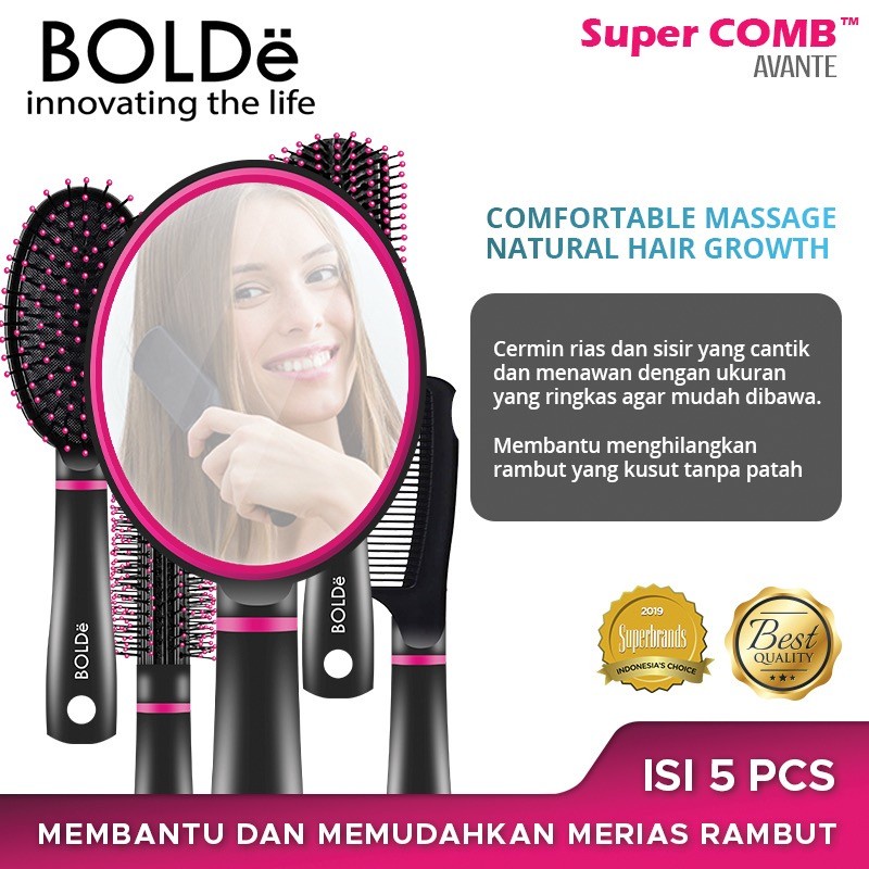 BOLDe Sisir / Super Comb Set Avante ( 1 Set 5 Pcs )