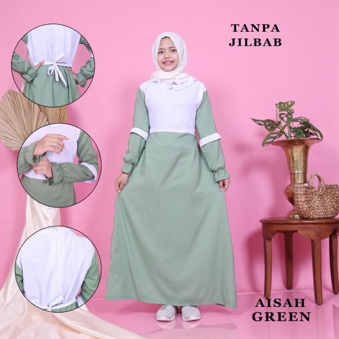 gamis anak remaja tanggung perempuan terbaru umur 12 - 14 tahun