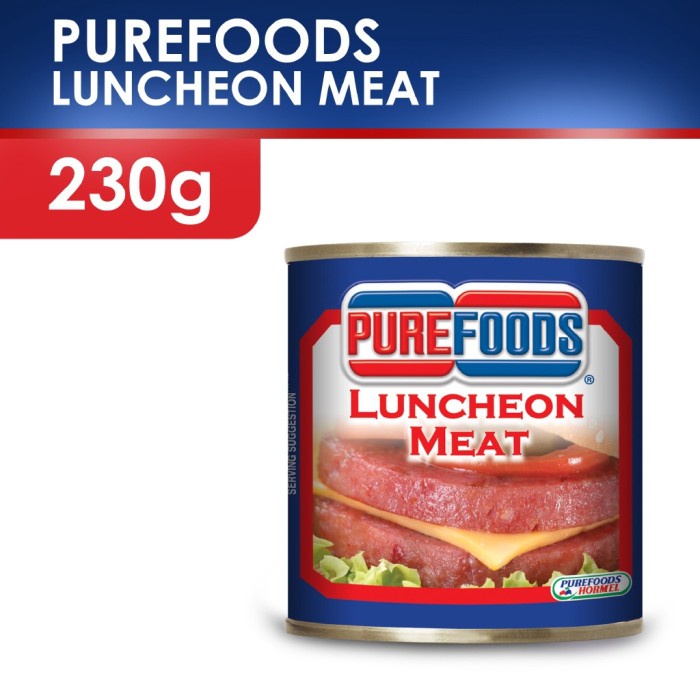 

MAKANAN DAGING KALENG PUREFOOD LUNCHEON MEAT 230G