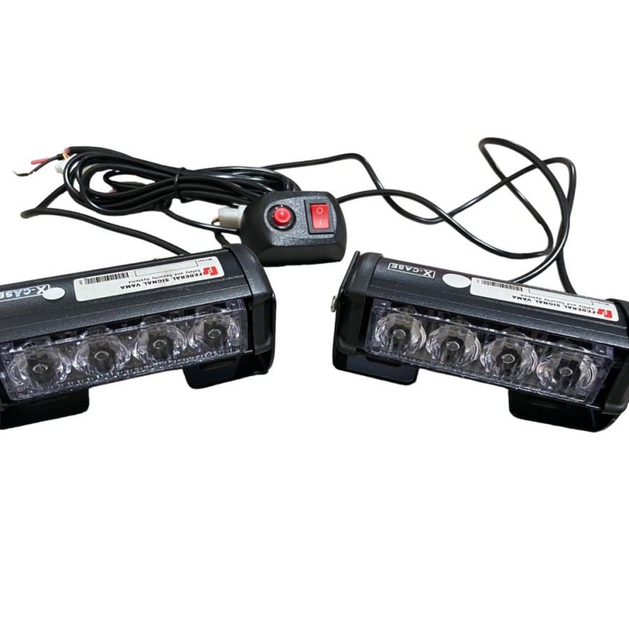 LAMPU TEMBAK LED FLASH RUNNING 2x4 4 MATA SEPASANG ISI 2PCS UNIVERSAL